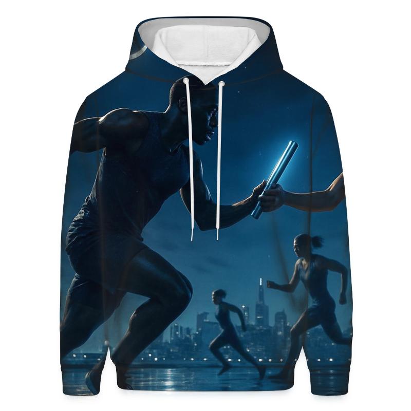 Moonlight Marathon Relay zip-up hoodies