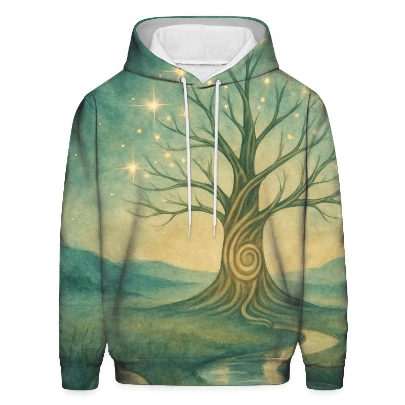 Luminous Arbor printed hoodies