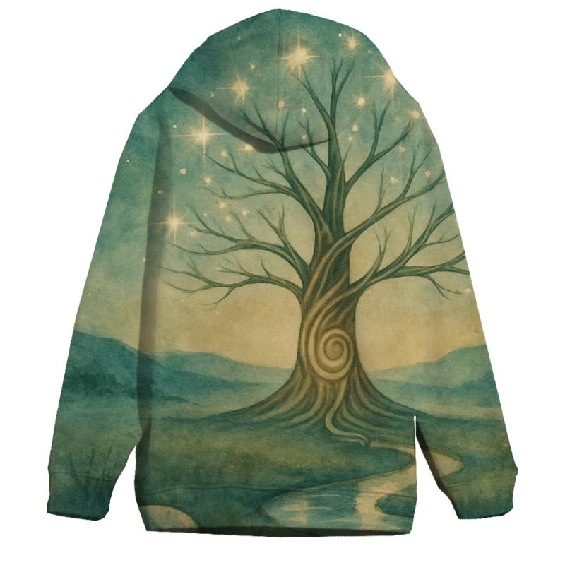 Luminous Arbor printed hoodies