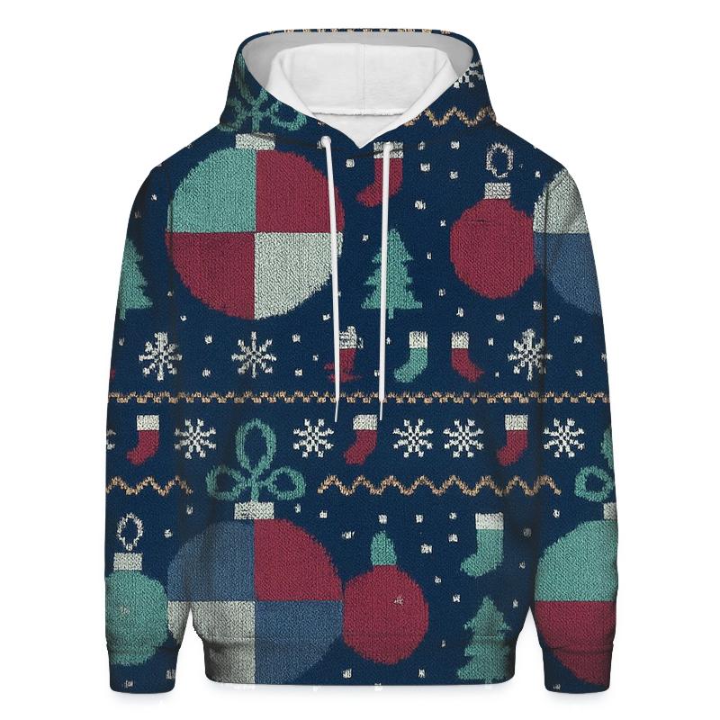 Patchwork Ornament Carousel Design hoodie trends
