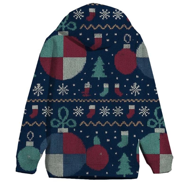 Patchwork Ornament Carousel Design hoodie trends