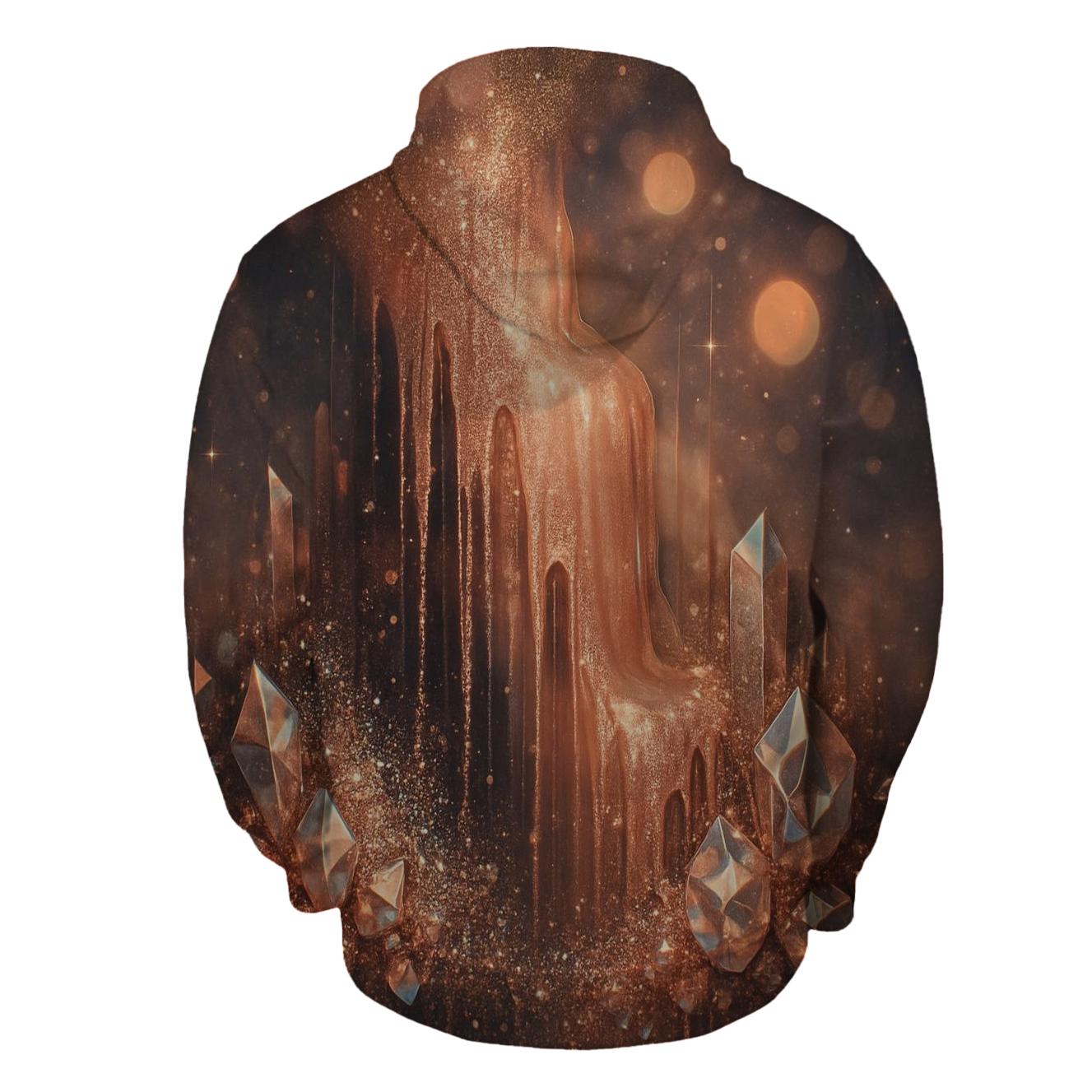 Nebula Glitz Cascade premium hoodies