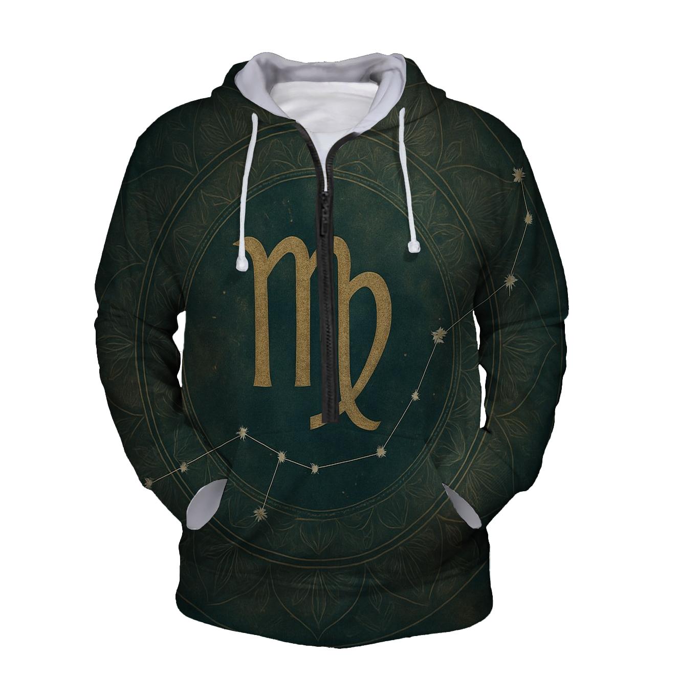 Virgo Earth Mandala graphic hoodies