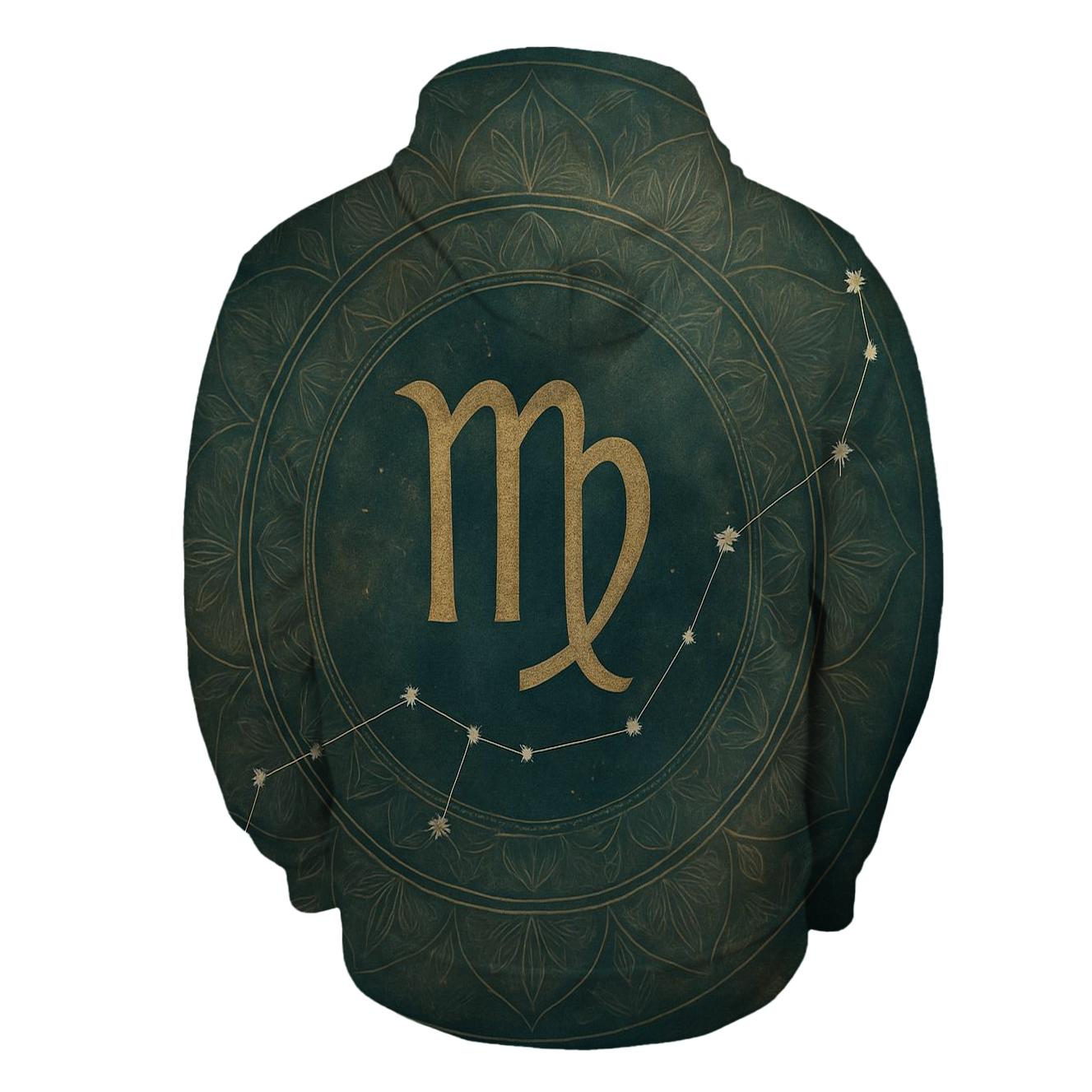 Virgo Earth Mandala graphic hoodies