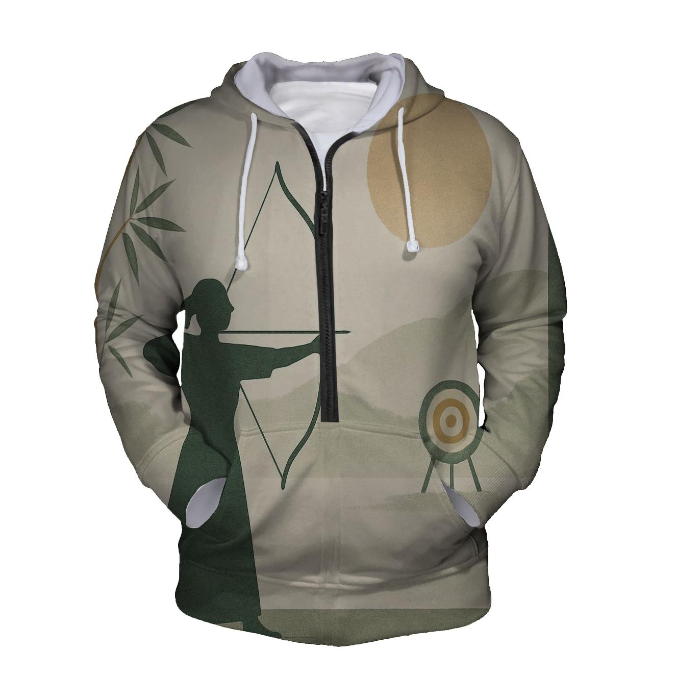 Zen Archery Range zip-up hoodies