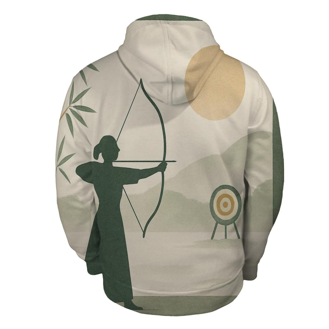 Zen Archery Range zip-up hoodies