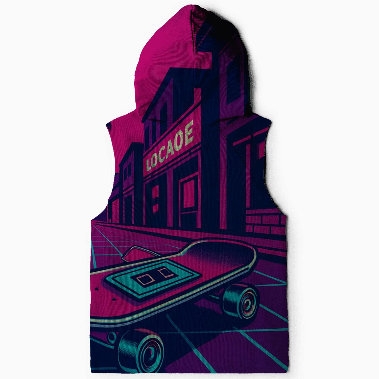 Neon Skate Boulevard zip-up hoodies