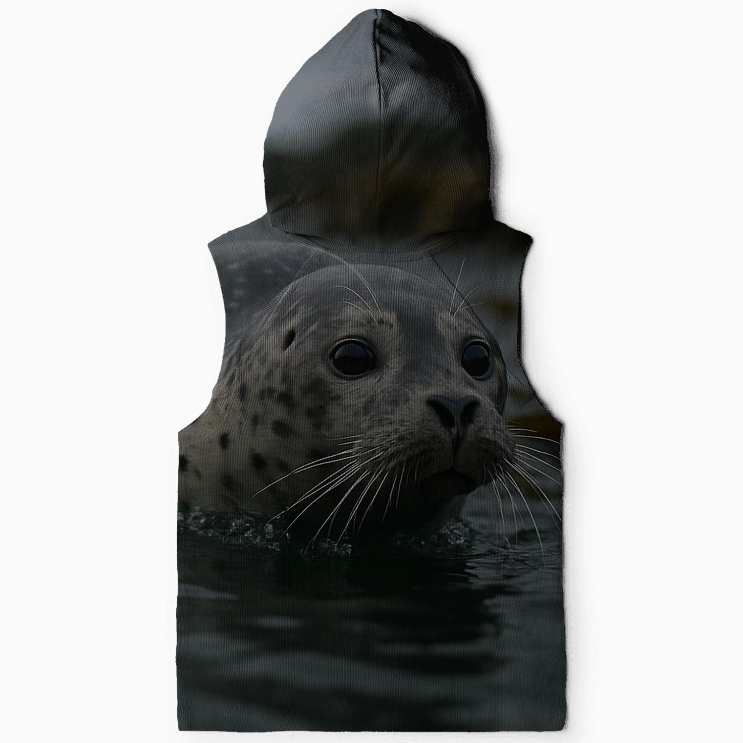 Tide-Line Stalker — Harbor Seal pullover hoodies