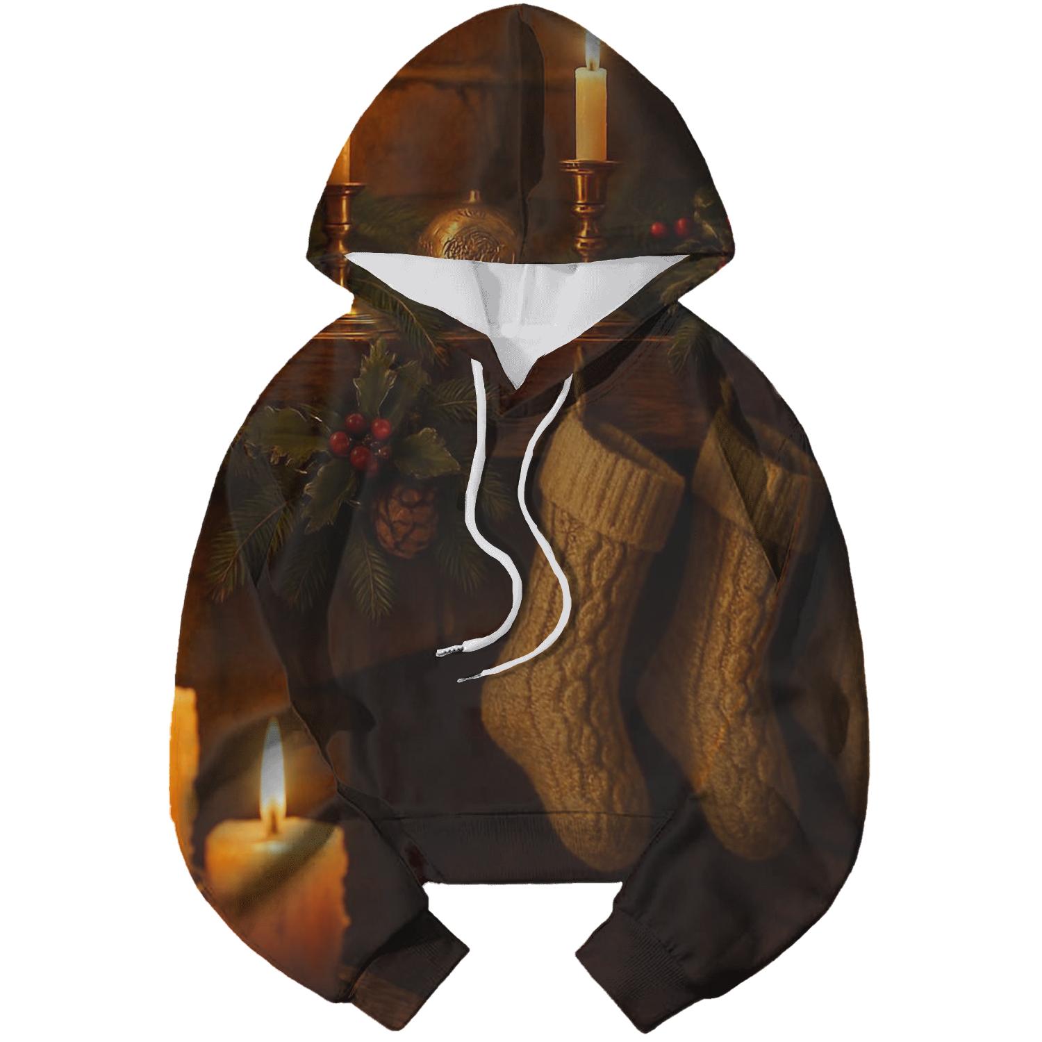 Candlelit Mantelpiece At Twilight designer hoodies