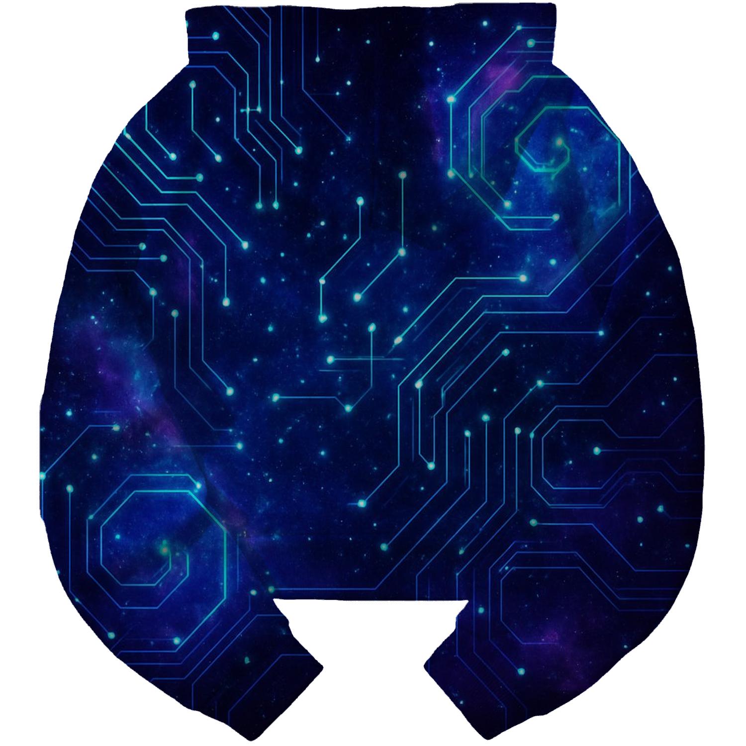 Celestial Circuit Dreamscape embroidered hoodies