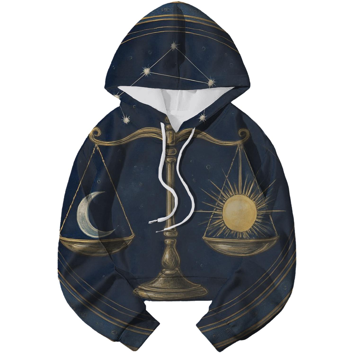 Luminous Libra Balance Chart premium hoodies