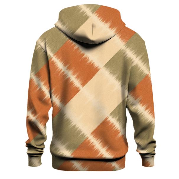 Ikat Inspired Diagonal Lines lightweight hoodies