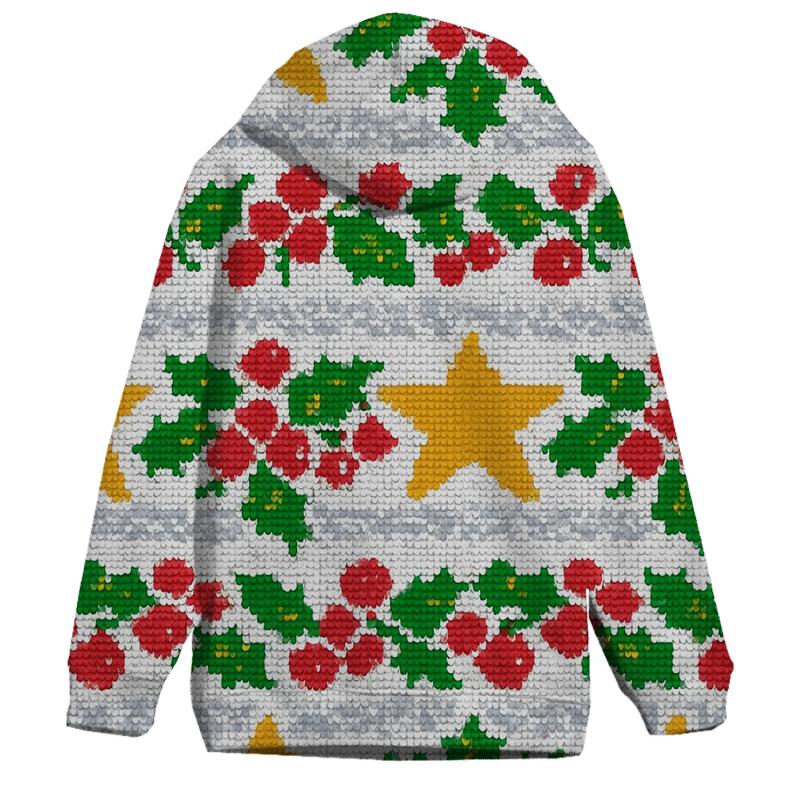 Tinsel Starburst Garland Design graphic hoodies
