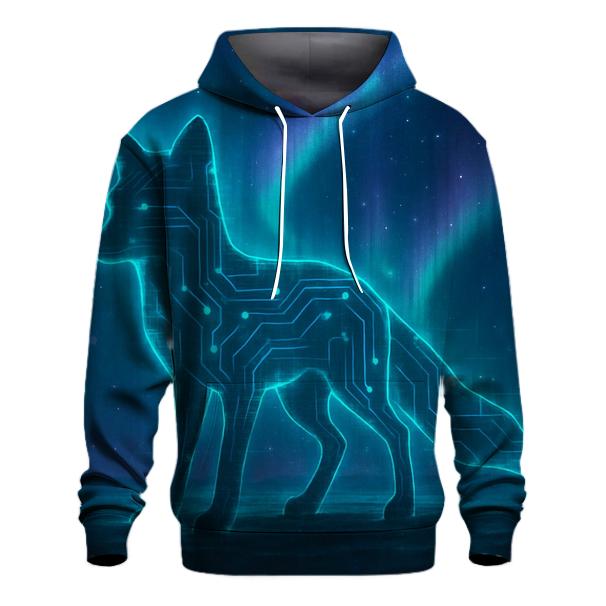 Aurora Circuit Fox lightweight hoodies