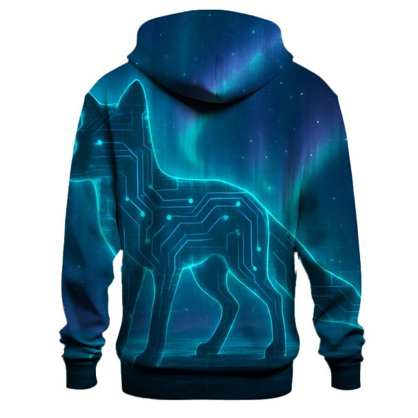 Aurora Circuit Fox lightweight hoodies