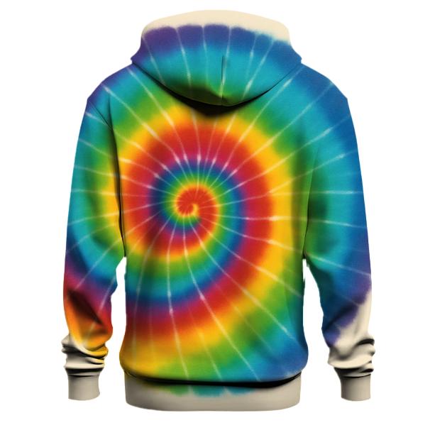 Solar Spiral Burst printed hoodies
