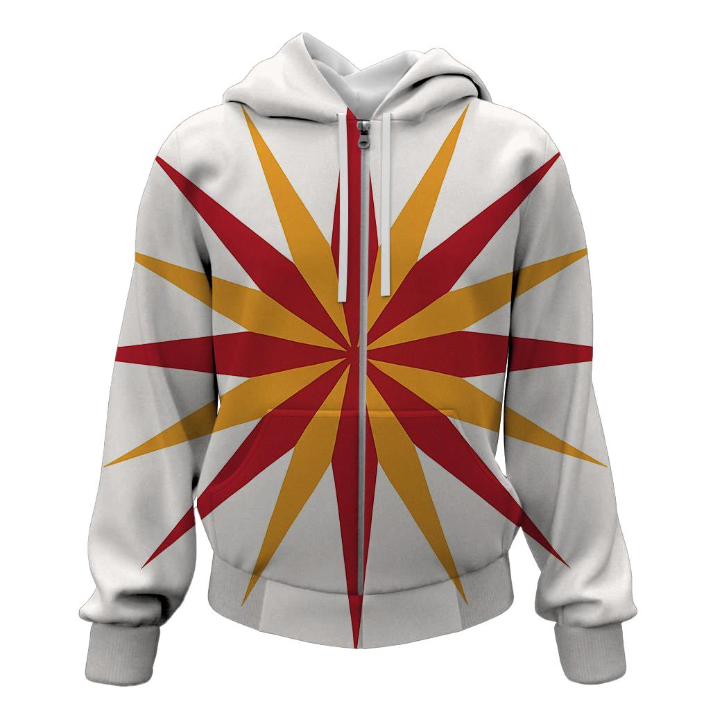 Festive Starburst Harmony graphic hoodies
