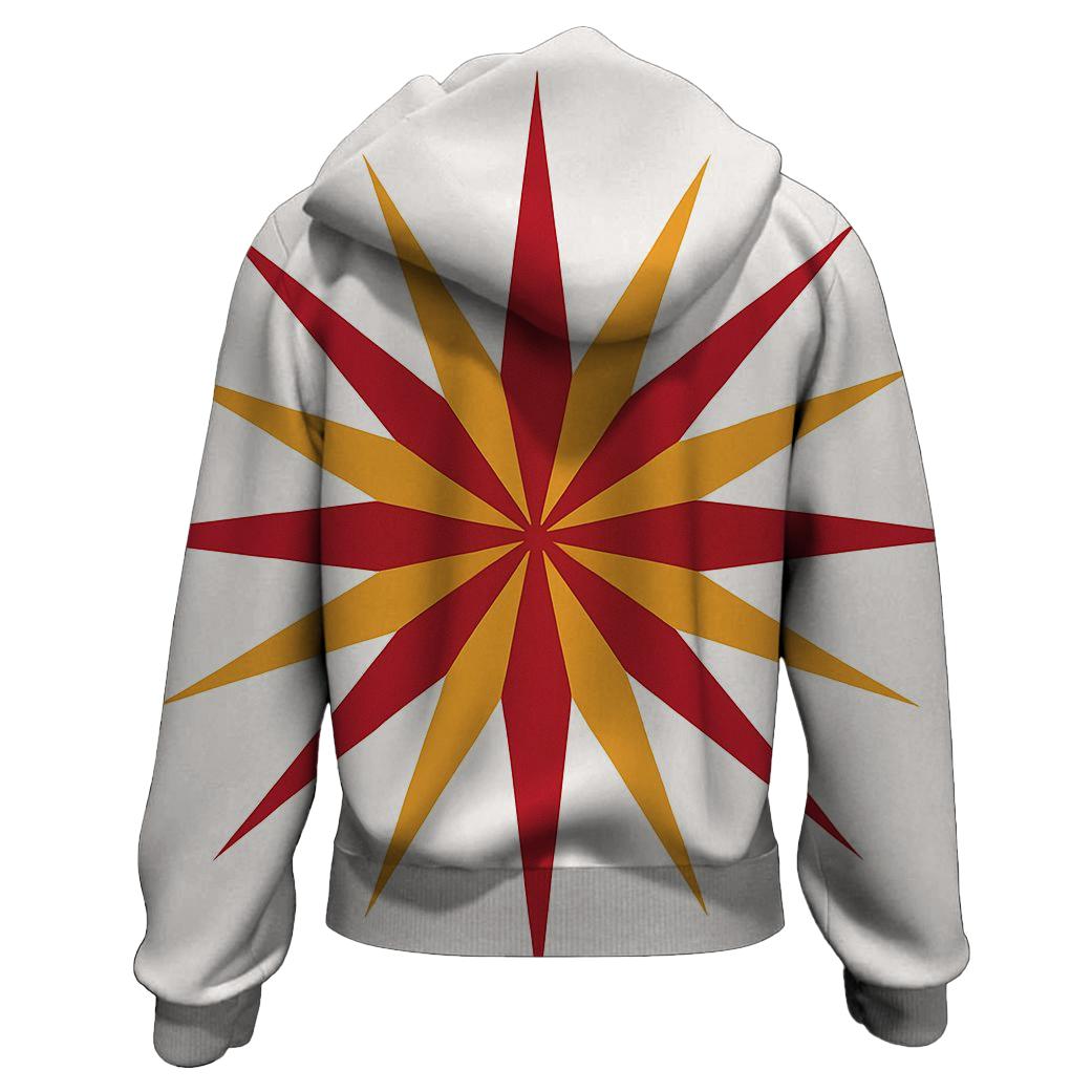 Festive Starburst Harmony graphic hoodies