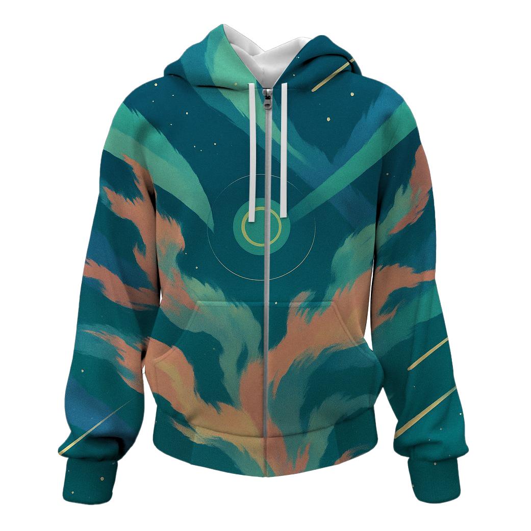 Aurora Filament Tapestry pullover hoodies