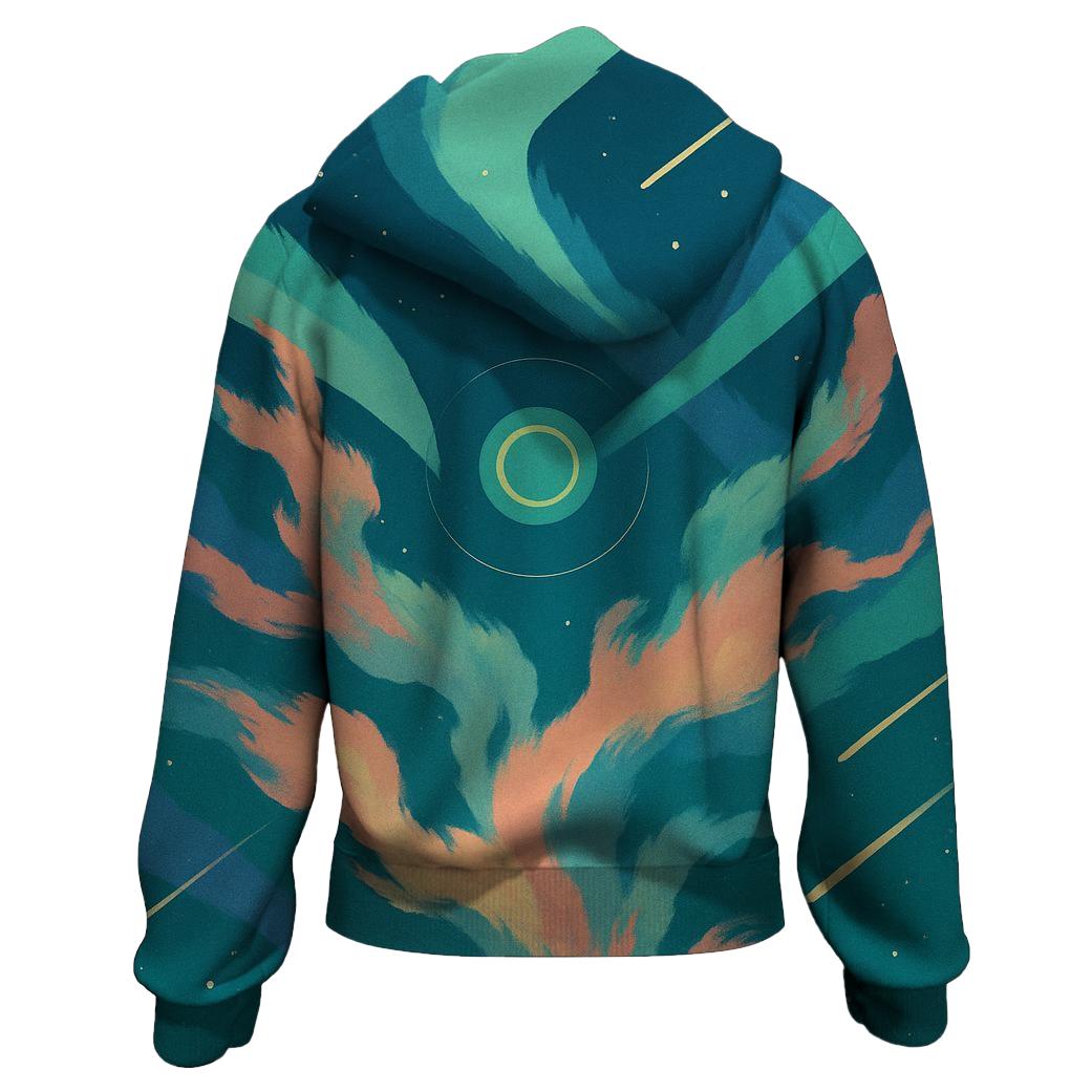 Aurora Filament Tapestry pullover hoodies