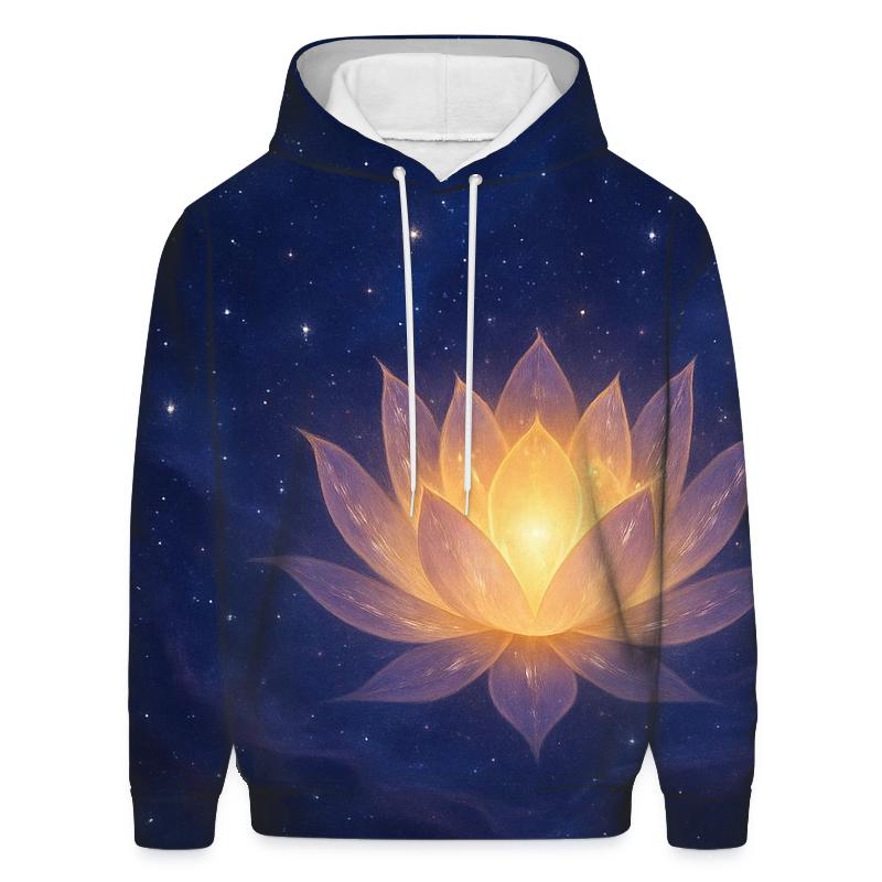 Celestial Lotus Fusion printed hoodies