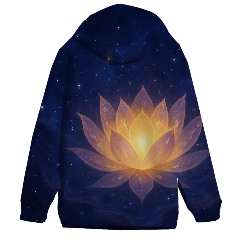 Celestial Lotus Fusion printed hoodies