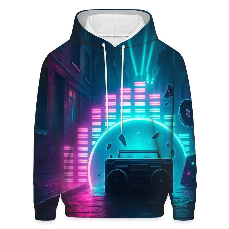 Neon Equalizer Arcade premium hoodies