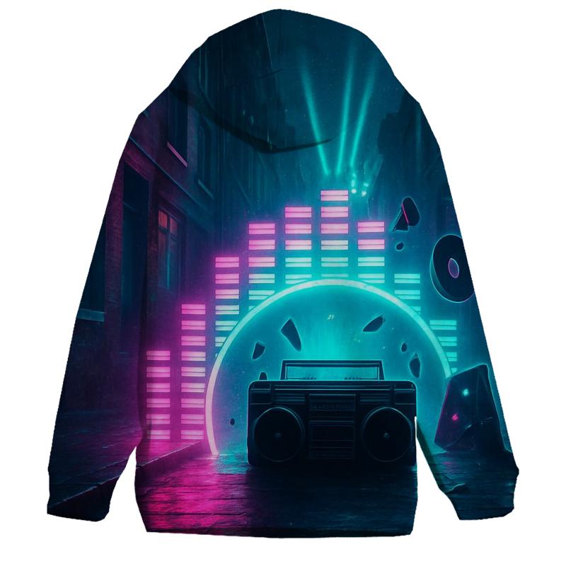 Neon Equalizer Arcade premium hoodies