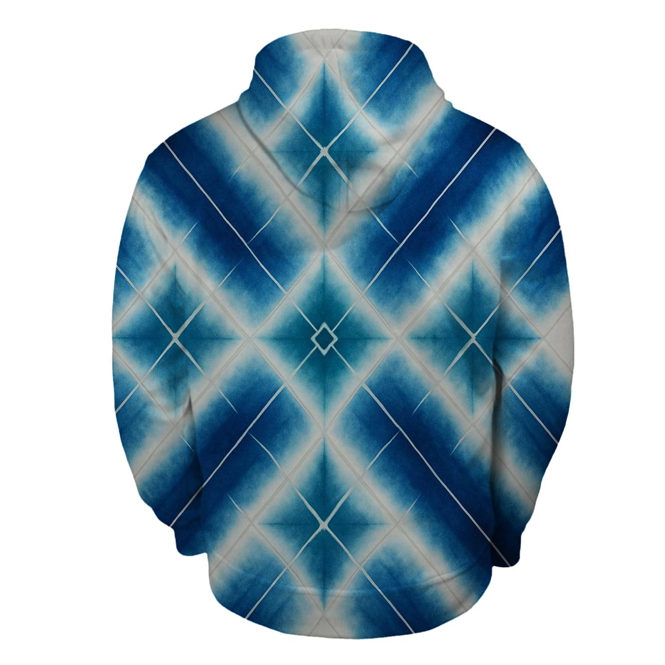 Indigo Arashi Nebula Grid premium hoodies