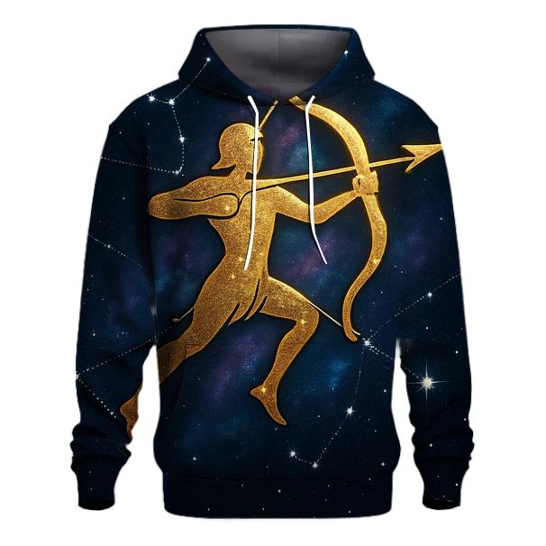 Sagittarius Celestial Archer Star Map premium hoodies