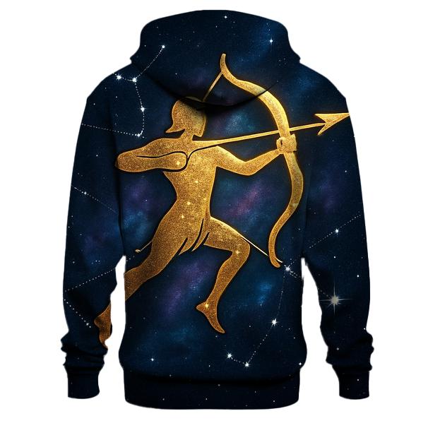 Sagittarius Celestial Archer Star Map premium hoodies