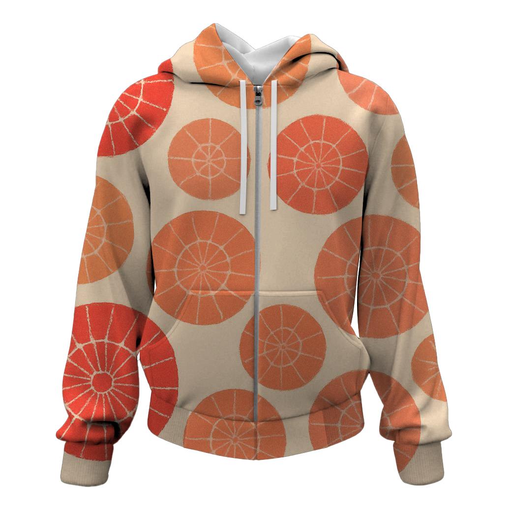 Kumo Coral Rosettes graphic hoodies