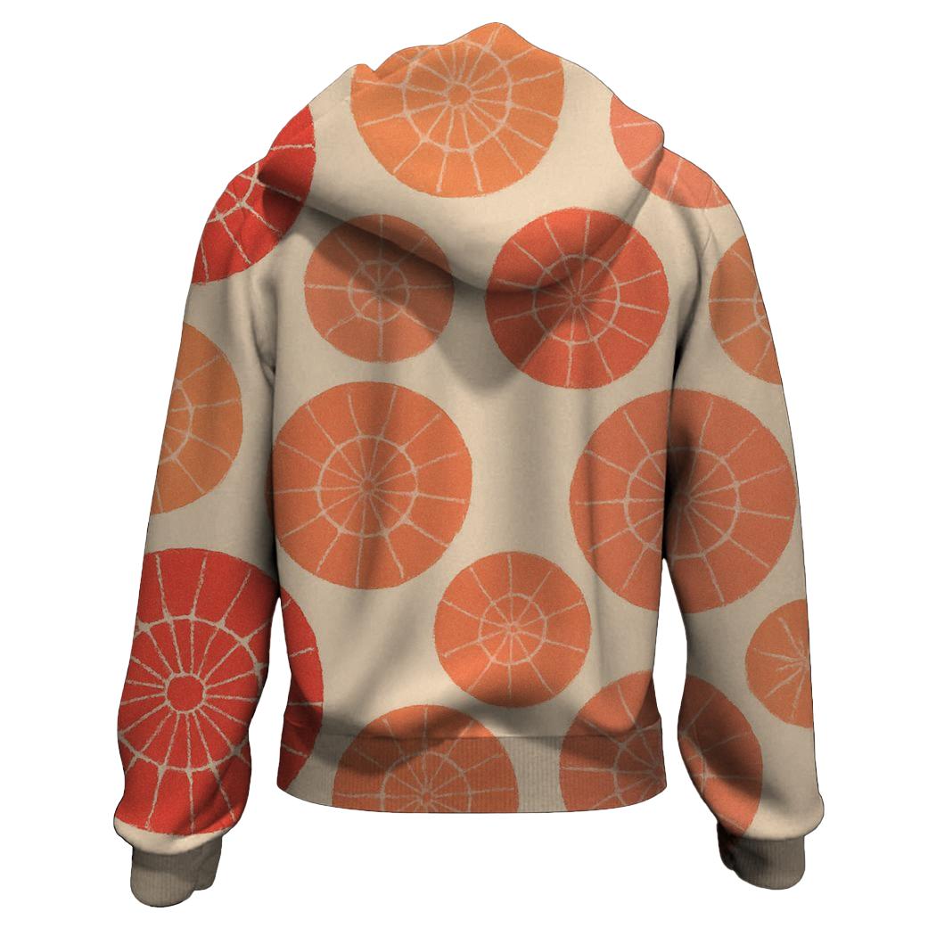 Kumo Coral Rosettes graphic hoodies