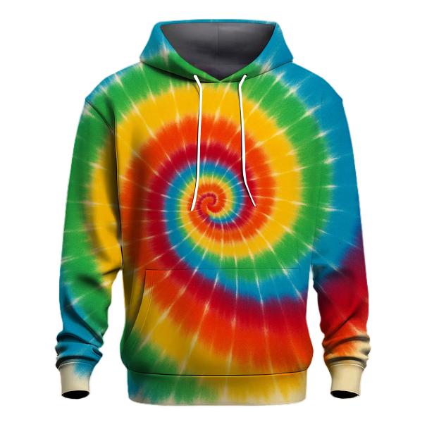 Spiral Rainbow Vortex lightweight hoodies