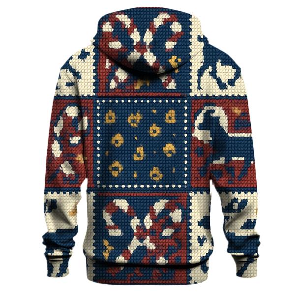 Reindeer Jingle Patchwork Design hoodie trends