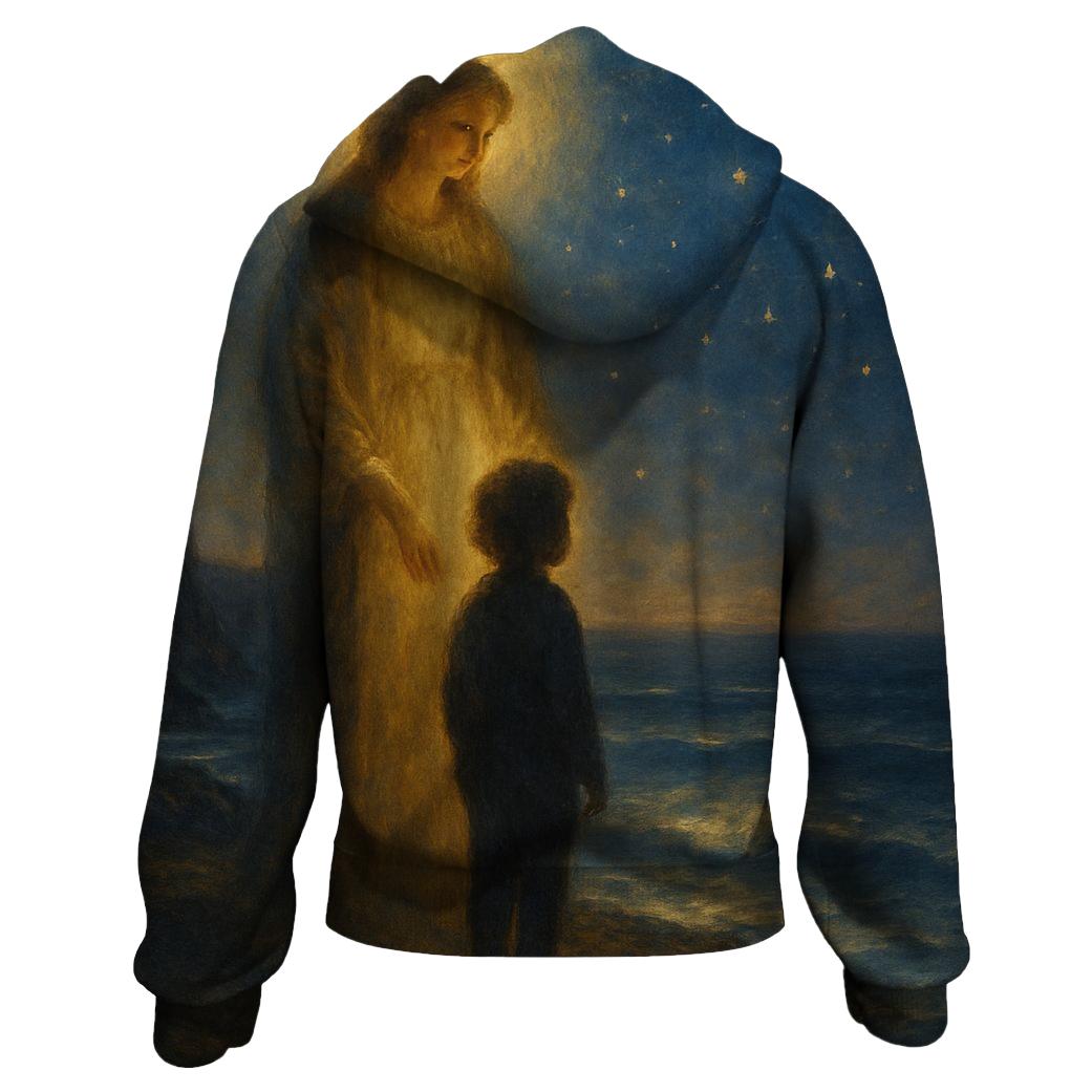 The Lighthouse Within A Mothers Guiding Flame graphic hoodies