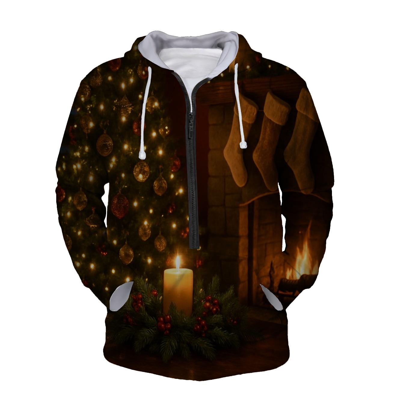 Evergreen Dreams By Candlelight embroidered hoodies