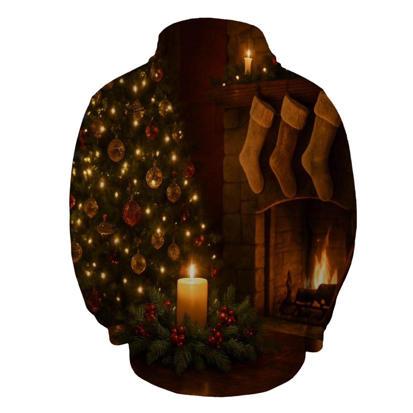 Evergreen Dreams By Candlelight embroidered hoodies