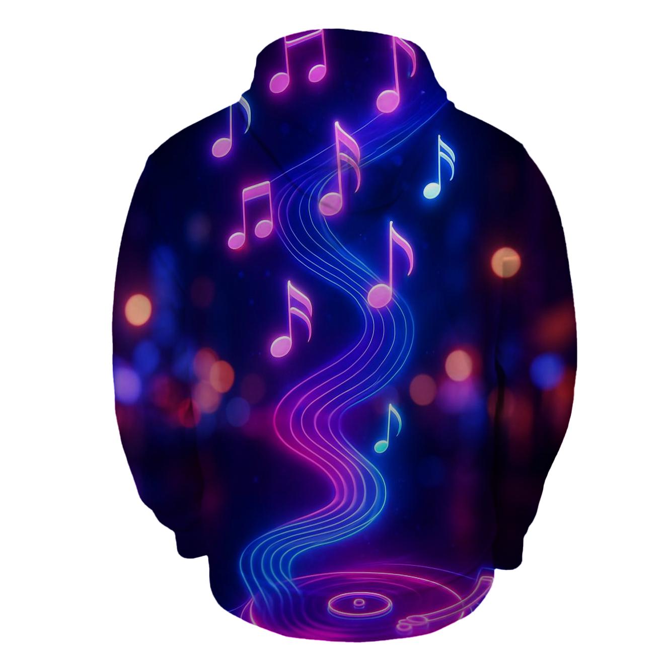 Neon Groove Cascade hoodies fashion