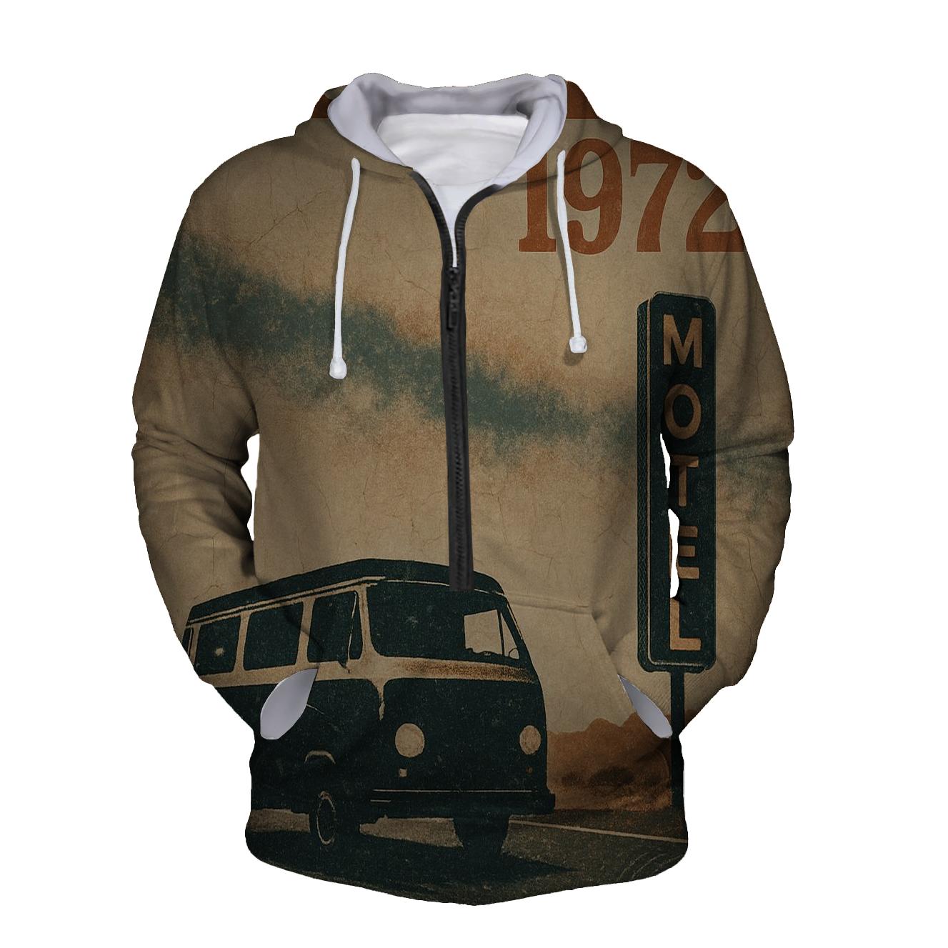 Starlit Roadtrip Vintage Poster pullover hoodies