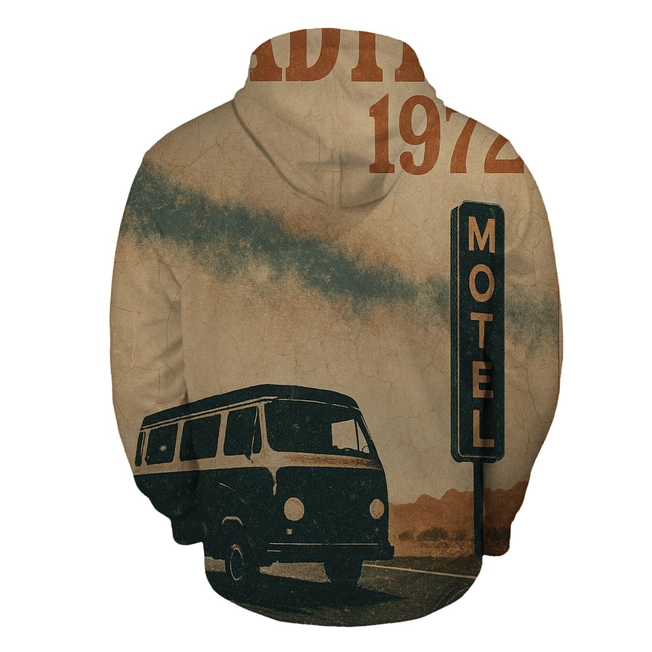 Starlit Roadtrip Vintage Poster pullover hoodies