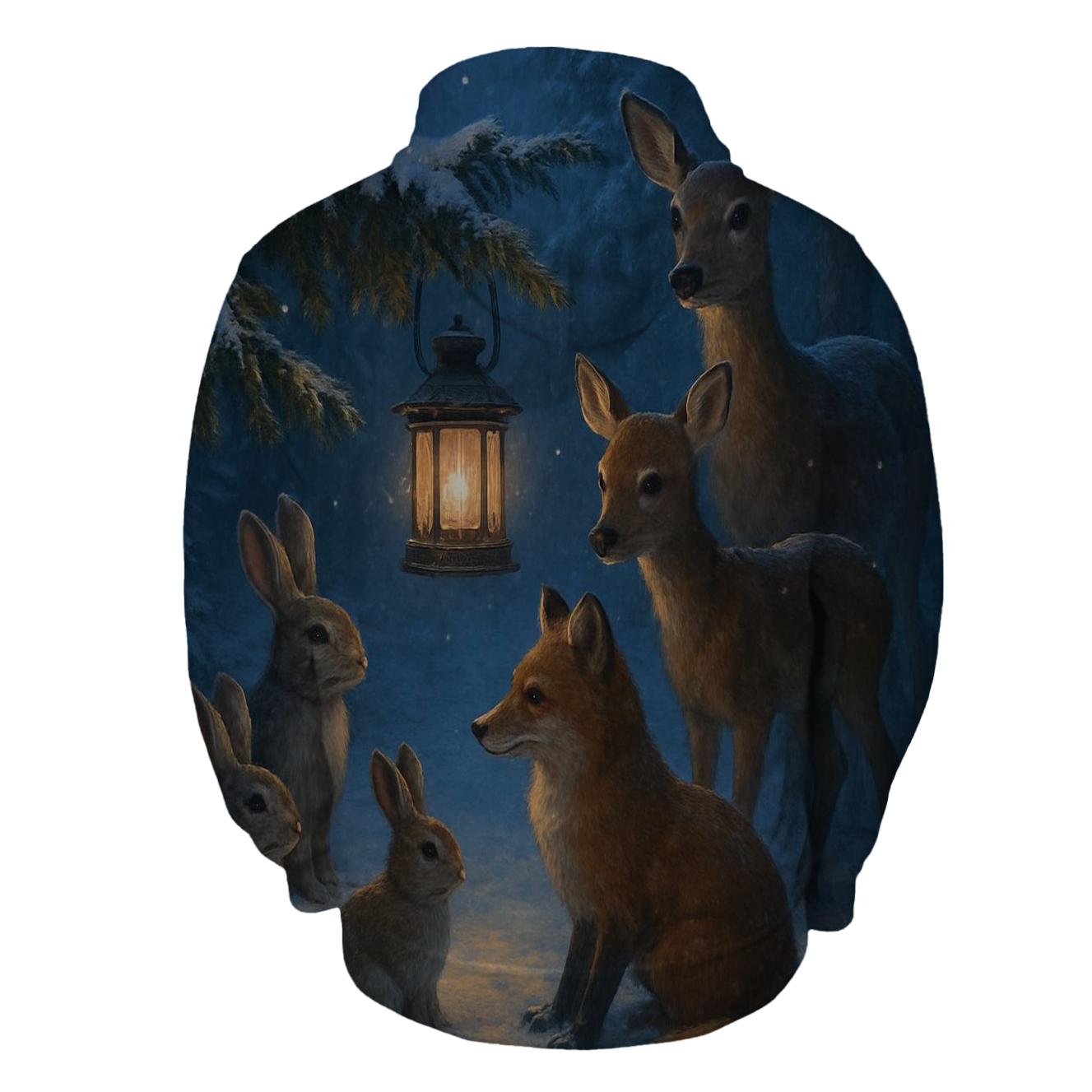 Sugarplum Whispers In Winter Woods printed hoodies