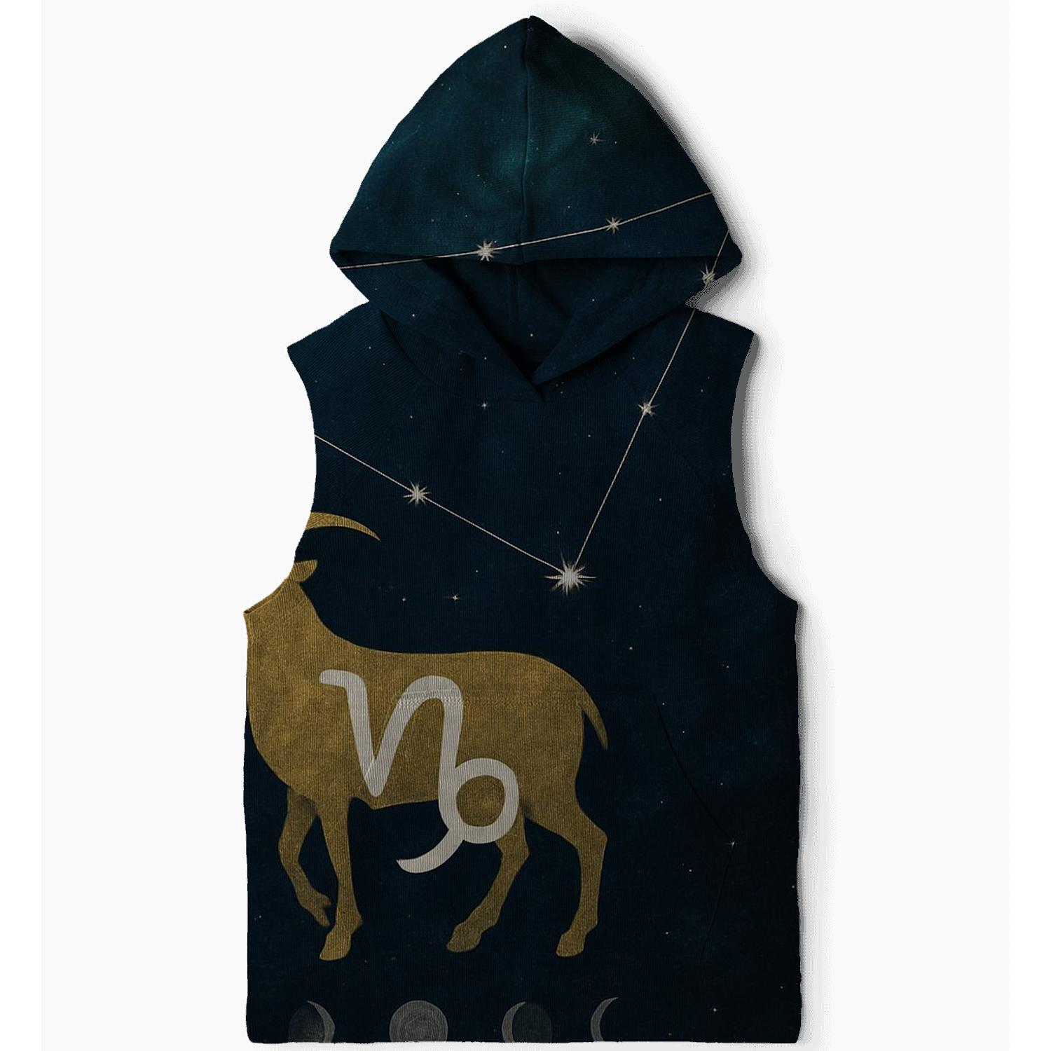 Aurora Capricorn Celestial Chart graphic hoodies