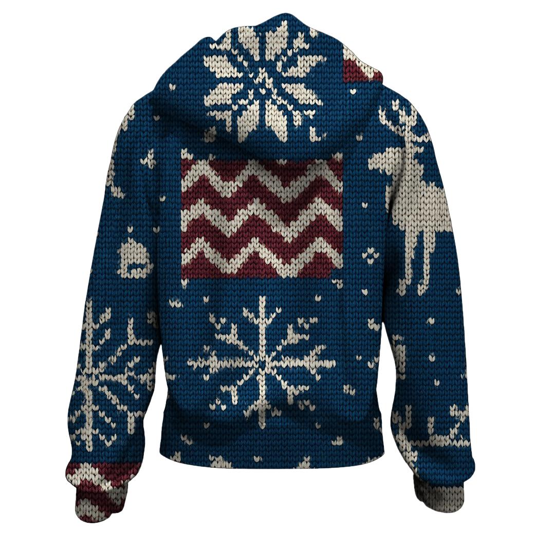 Elk Sweater Patchwork Design hoodie trends