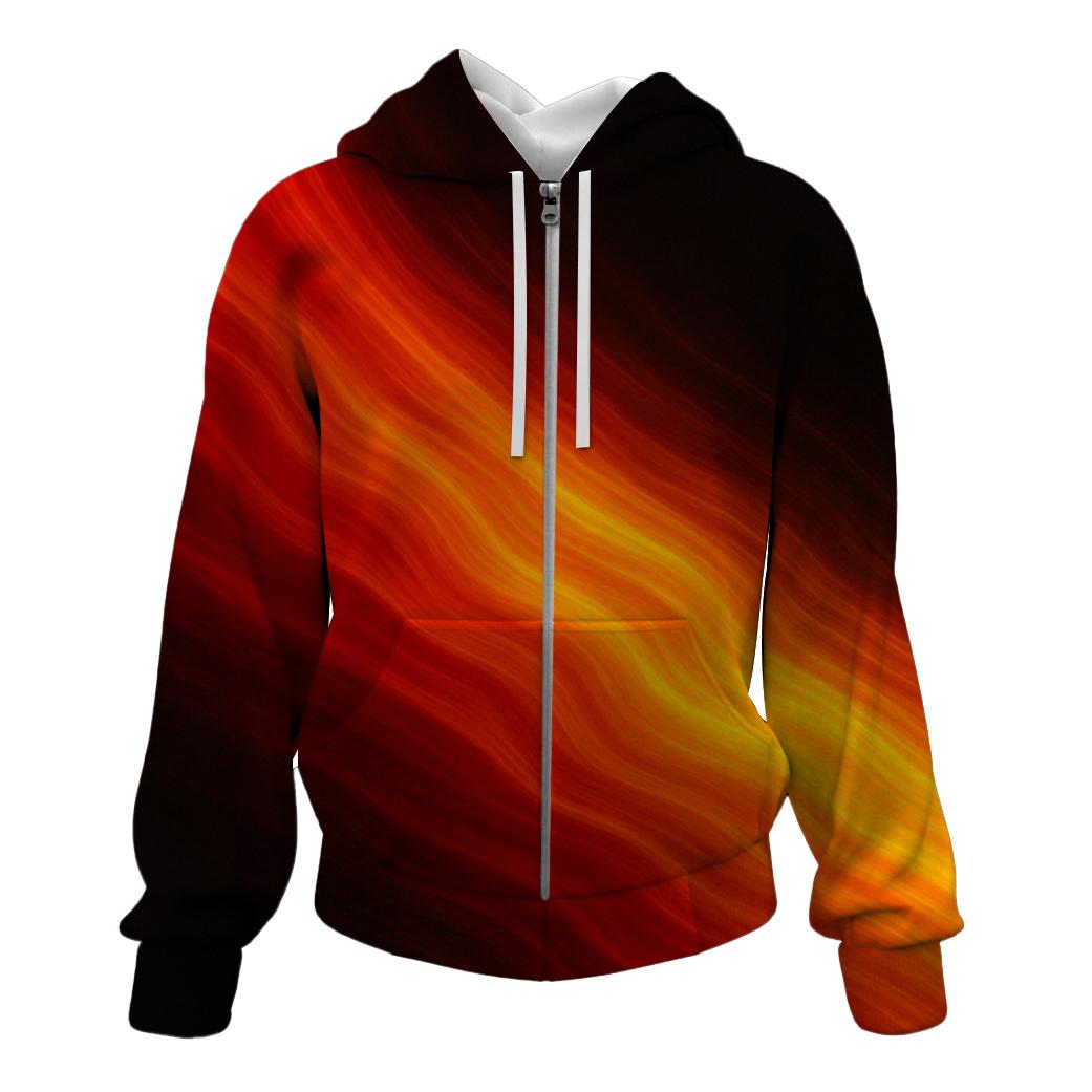 Crimson Ember Flow lightweight hoodies