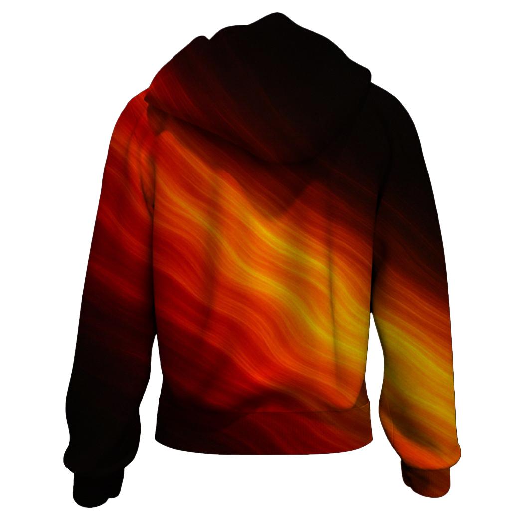 Crimson Ember Flow lightweight hoodies