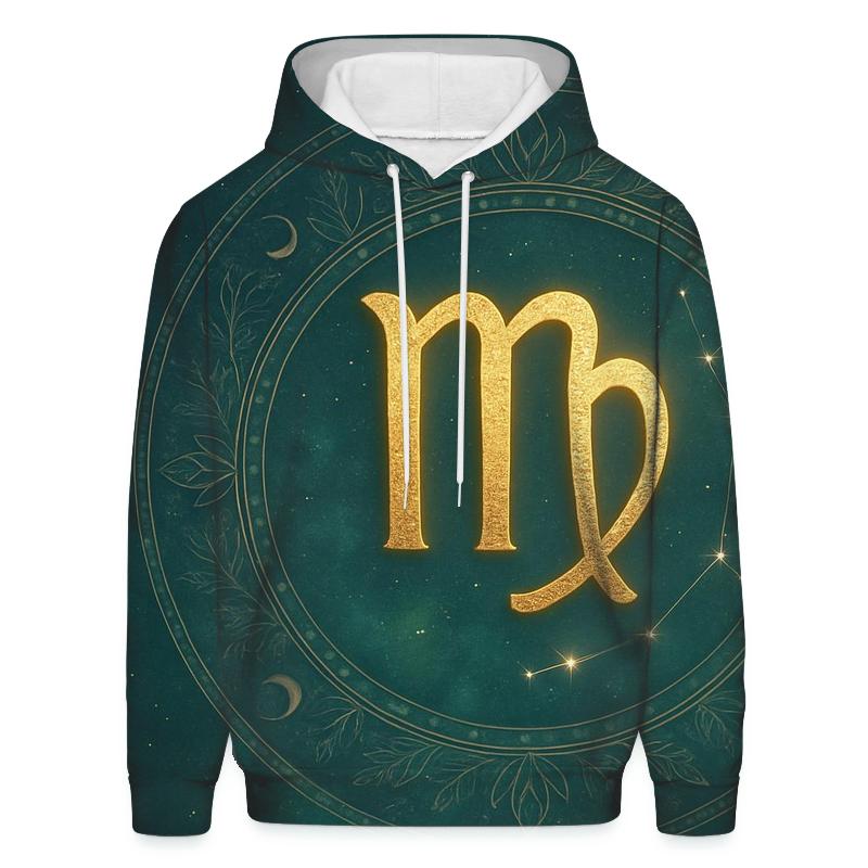 Virgo Starlit Earth Mandala graphic hoodies