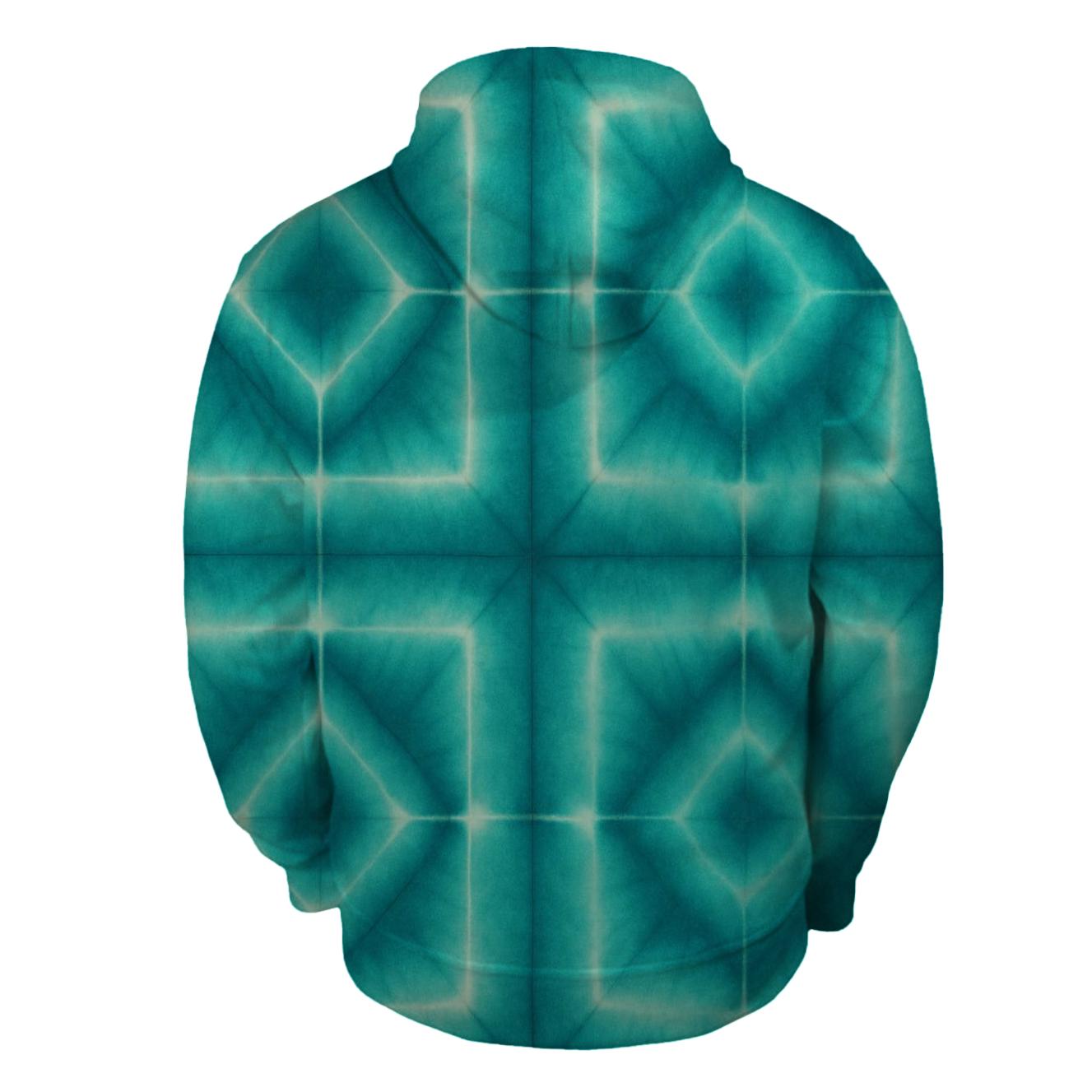 Solar Itajime Grid lightweight hoodies