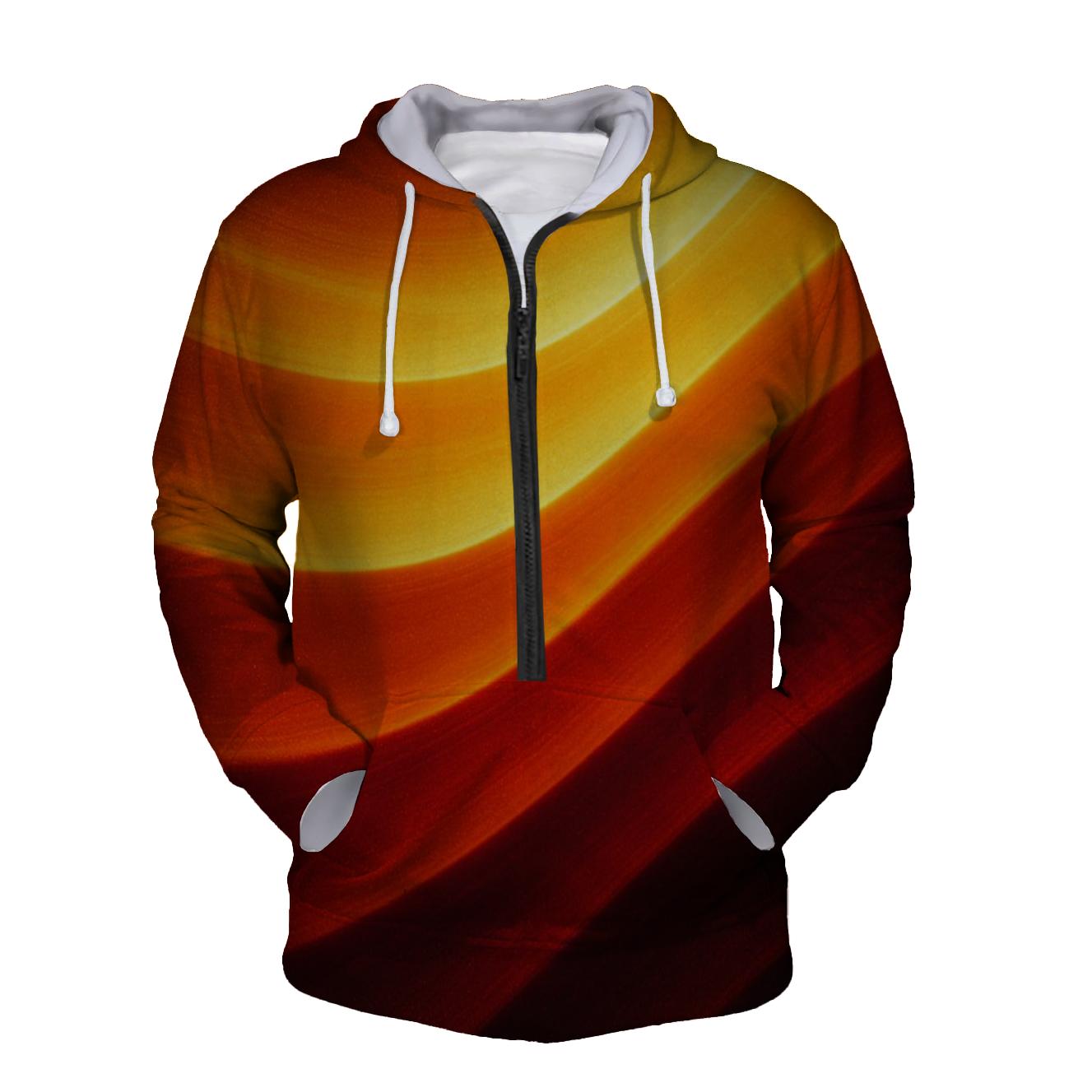 Molten Aurora Ribbon graphic hoodies