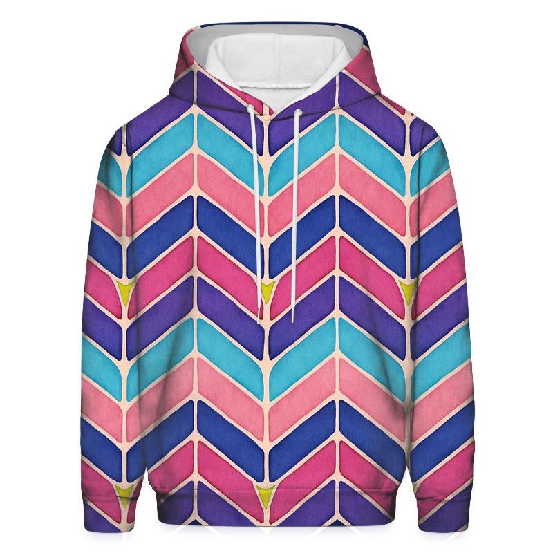 Galactic Itajime Chevron lightweight hoodies